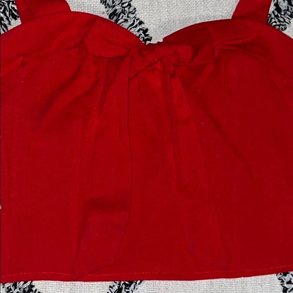Sienna Sky Red Crop Top Size L - Picture 3 of 6